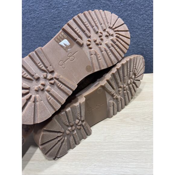 Jessica Simpson Ebriya Aztec Platform Slip On Mule Brown Beige Womens Size 9M - Picture 7 of 11